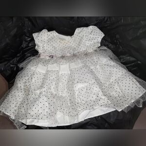 Marmellata 6-9 Month White Baby Dress or Doll Dress